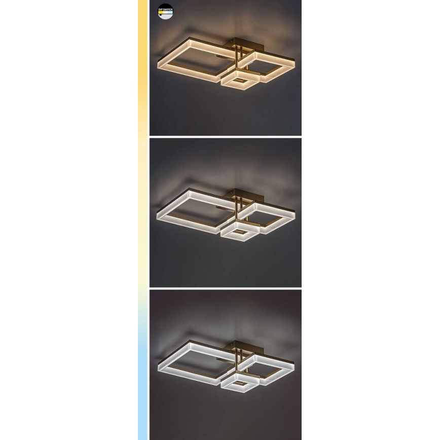 Rabalux - LED Plafondlamp LED/22W/230V 3000/4000/6500K zwart
