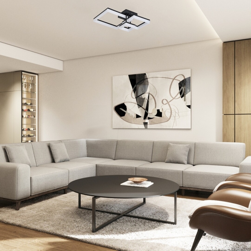 Rabalux - Plafonnier LED/22W/230V 3000/4000/6500K noir
