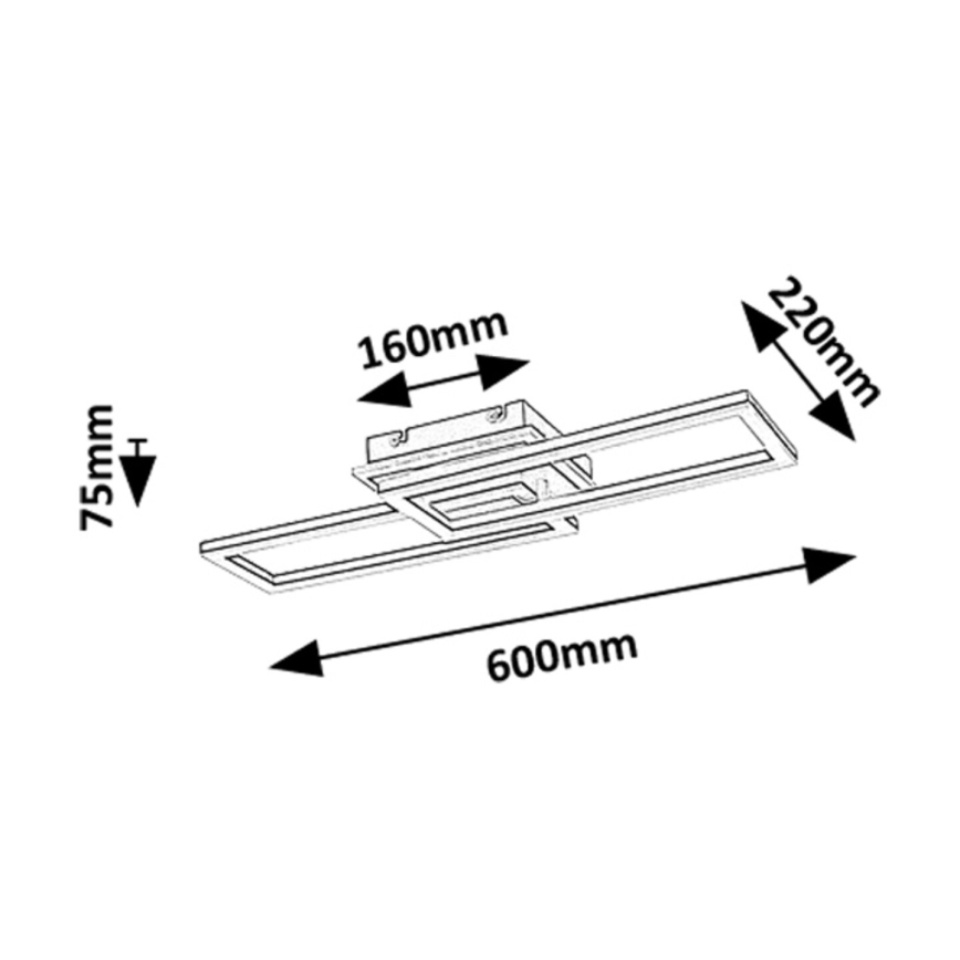 Rabalux - Plafonnier à intensité variable LED/30W/230V 3000-6500K + Télécommande