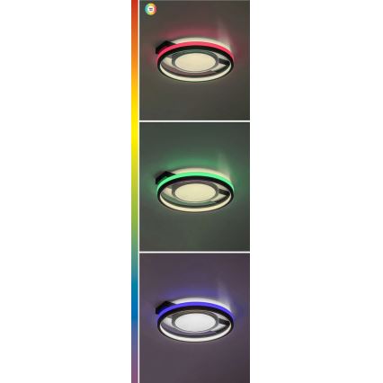 Rabalux - Plafonnier à intensité variable RGB LED/40W/230V 3000-6500K + Télécommande