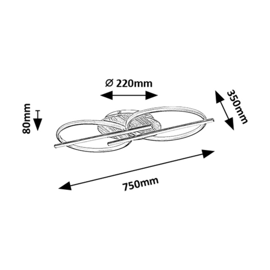 Rabalux - LED Plafondlamp LED/40W/230V 3000/4000/6500K