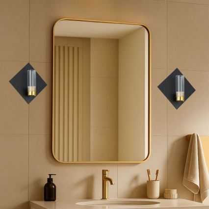 Rabalux - Applique murale LED pour salle de bains LED/7W/230V IP44 noir/doré
