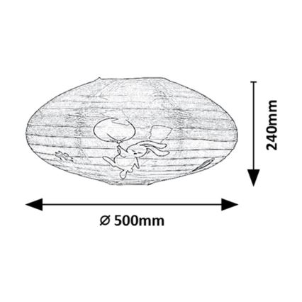 Rabalux - Kinderlampenkap voor hanglamp max. 40W diameter 50 cm