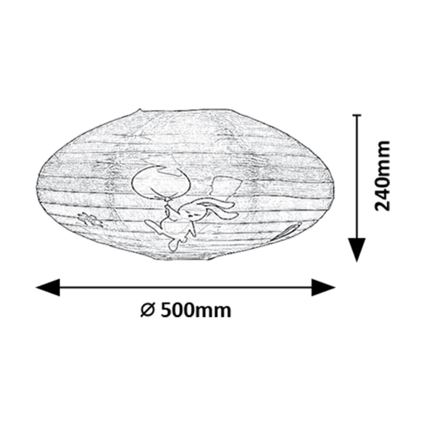 Rabalux - Kinderlampenkap voor hanglamp max. 40W diameter 50 cm