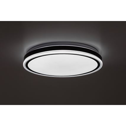Rabalux - Plafonnier LED dimmable 20W/230V 3000-6500K Ø 38,5 cm noir + télécommande