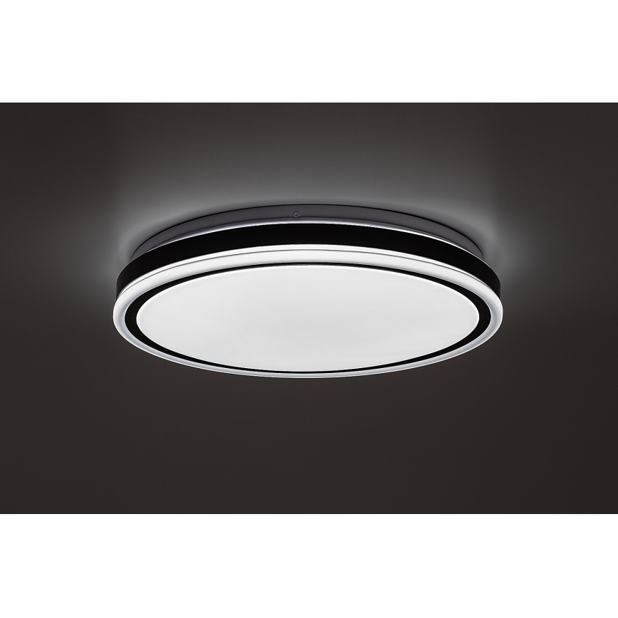Rabalux - Plafonnier LED dimmable 20W/230V 3000-6500K Ø 38,5 cm noir + télécommande