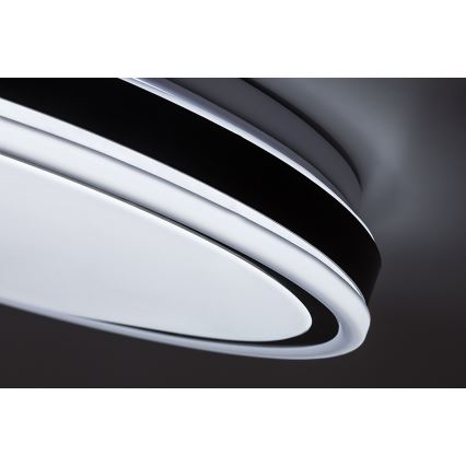 Rabalux - Plafonnier LED dimmable 20W/230V 3000-6500K Ø 38,5 cm noir + télécommande