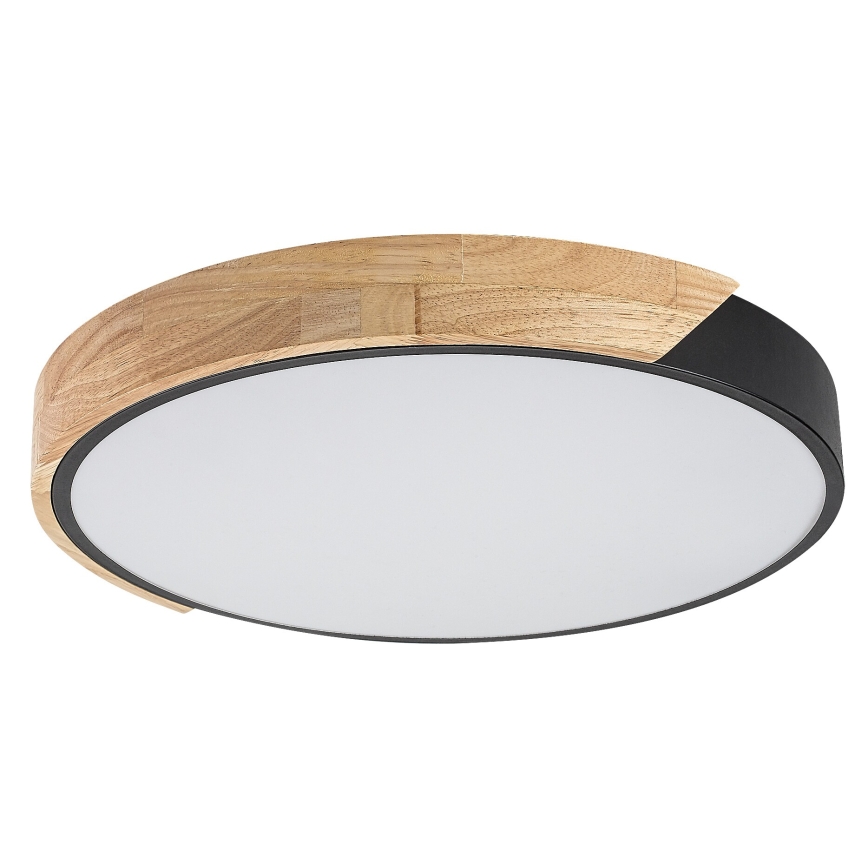 Rabalux - LED-plafondlamp LED/24W/230V 4000K zwart/eiken Ø 41 cm