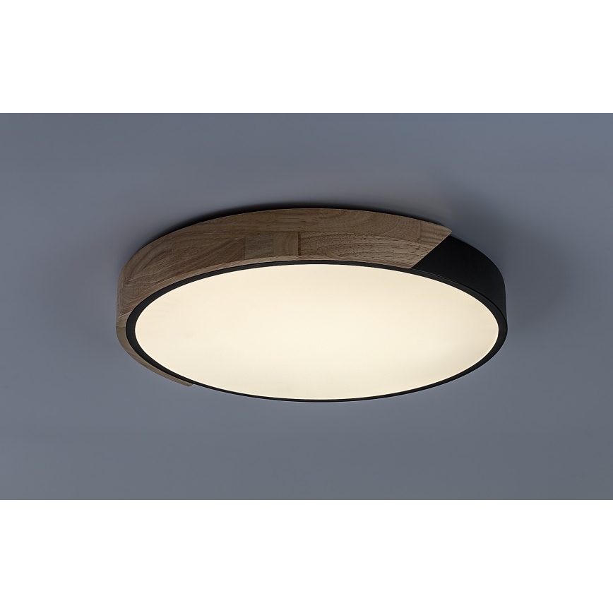 Rabalux - Plafonnier LED 24W/230V 4000K noir/chêne Ø 41 cm