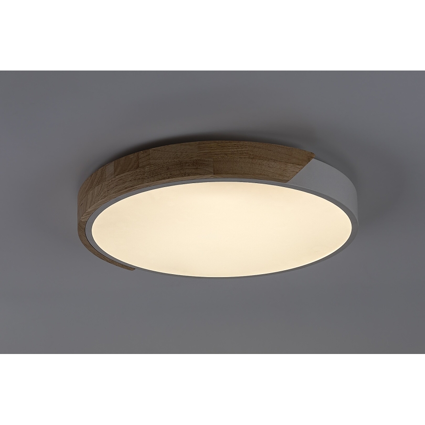 Rabalux - Plafonnier LED LED/24W/230V 3000K blanc/chêne Ø 41 cm