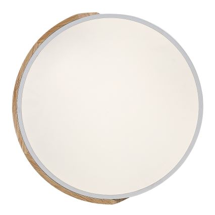 Rabalux - LED-plafondlamp LED/40W/230V 3000/4000/6500K wit/eiken Ø 61 cm