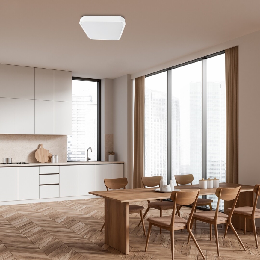 Rabalux - LED Badkamer plafondlamp LED/36W/230V 3000/4000/6000K IP44 42x42 cm wit
