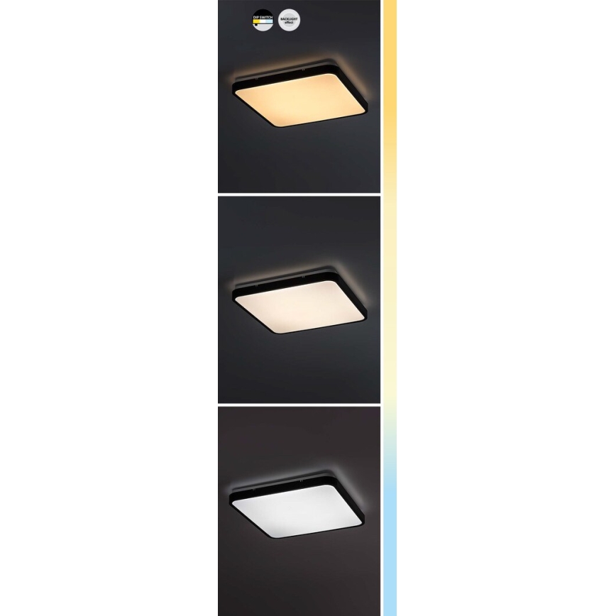 Rabalux - LED Badkamer plafondlamp LED/36W/230V 3000/4000/6000K IP44 42x42 cm wit