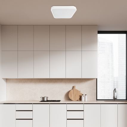 Rabalux - LED Dimbare badkamer plafondverlichting LED/36W/230V 3000-6000K IP44 42x42 cm wit + afstandsbediening