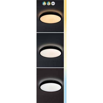 Rabalux - LED Dimbare badkamer plafondverlichting LED/24W/230V 3000-6000K IP44 diameter 35,5 cm wit + afstandsbediening