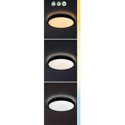 Rabalux - Plafonnier à intensité variable salle de bain LED/36W/230V 3000-6000K IP44 d. 42 cm blanc + Télécommande