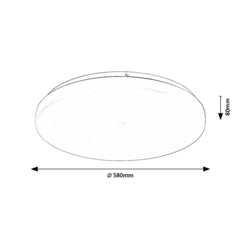 Rabalux - Dimbare LED-plafondlamp LED/60W/230V 3000-6500K Ø 58 cm + afstandsbediening