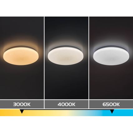 Rabalux - Dimbare LED-plafondlamp LED/12W/230V 3000-6500K Ø 26 cm + afstandsbediening