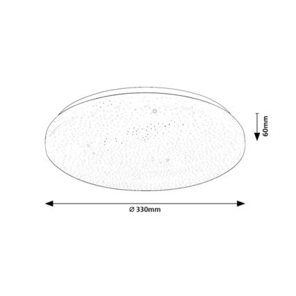 Rabalux - Plafonnier LED dimmable LED/22W/230V 3000-6500K Ø 33 cm + télécommande