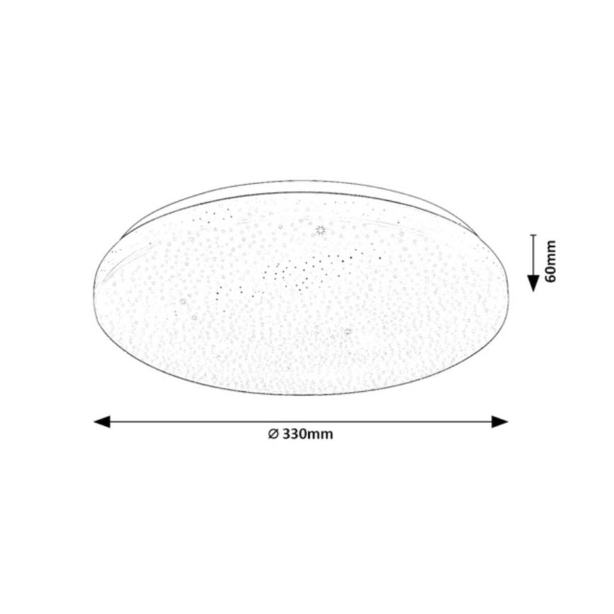 Rabalux - Plafonnier LED dimmable LED/22W/230V 3000-6500K Ø 33 cm + télécommande