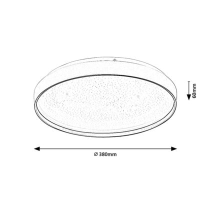 Rabalux - Dimbare LED-plafondlamp LED/34W/230V 3000-6500K Ø 38 cm + afstandsbediening