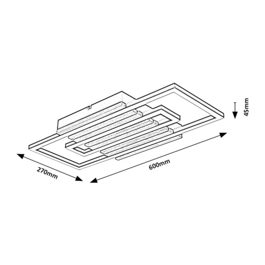 Rabalux - Plafonnier LED/28W/230V 3000/4500/6000K