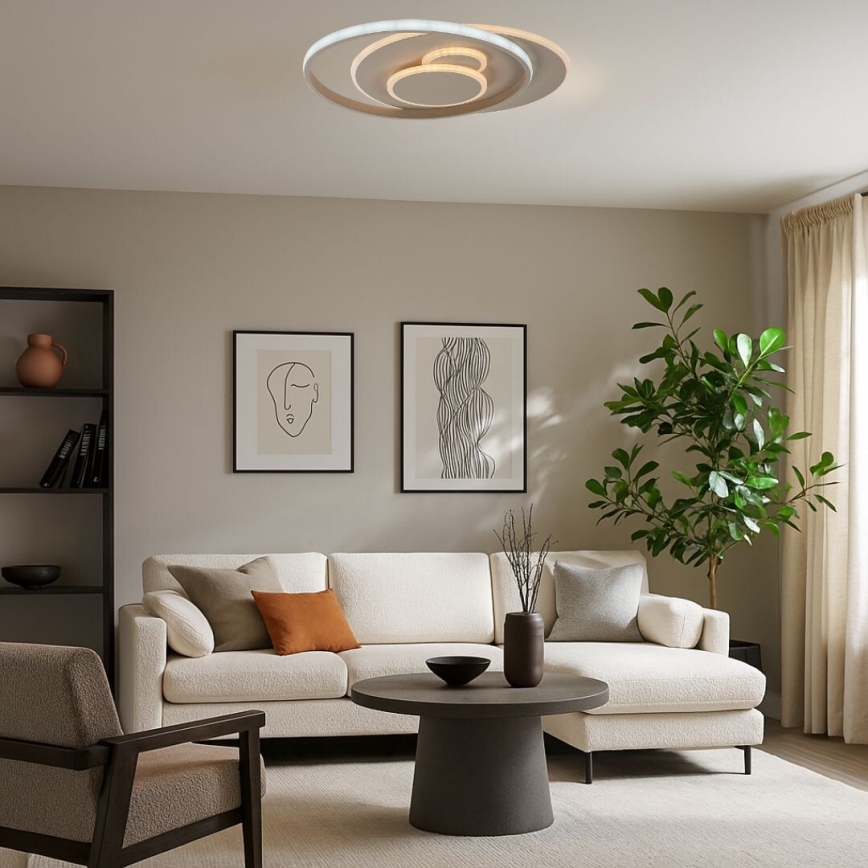 Rabalux - Dimbare LED-plafondlamp LED/57W/230V 3000-6000K 48,5x40 cm + afstandsbediening