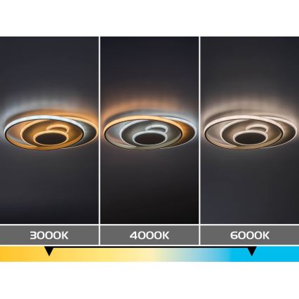 Rabalux - Plafonnier LED dimmable LED/57W/230V 3000-6000K 48,5x40 cm + télécommande
