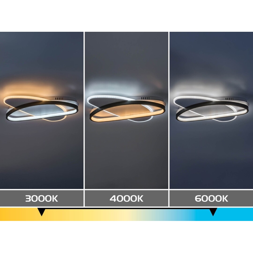 Rabalux - Plafonnier LED dimmable LED/57W/230V 3000-6000K 45x30,5 cm + télécommande