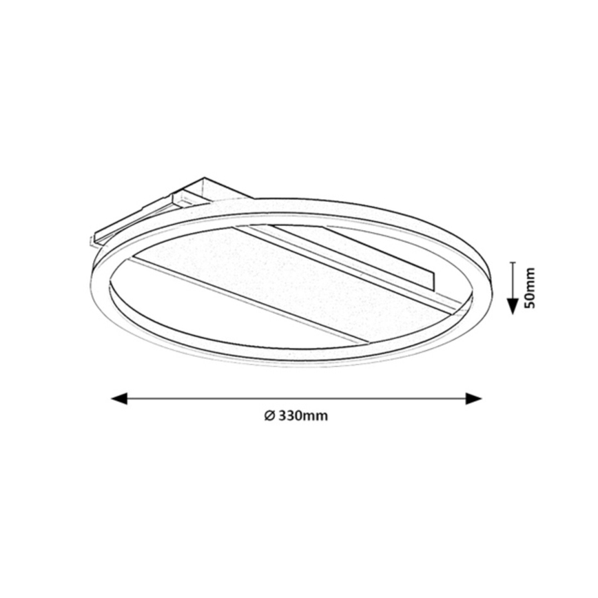 Rabalux - LED plafondlamp LED/24W/230V pr. 33 cm
