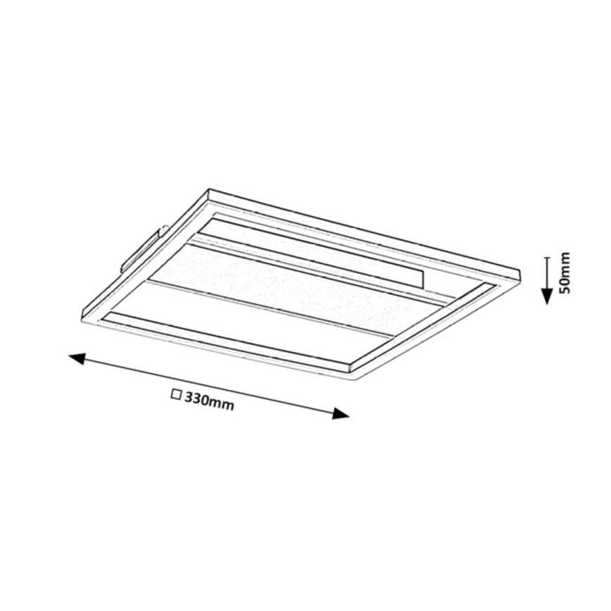 Rabalux - LED-plafondlamp LED/24W/230V 33x33 cm