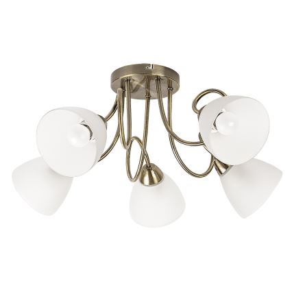 Rabalux - Plafonnier 5 lampes E27, 60 W, 230 V