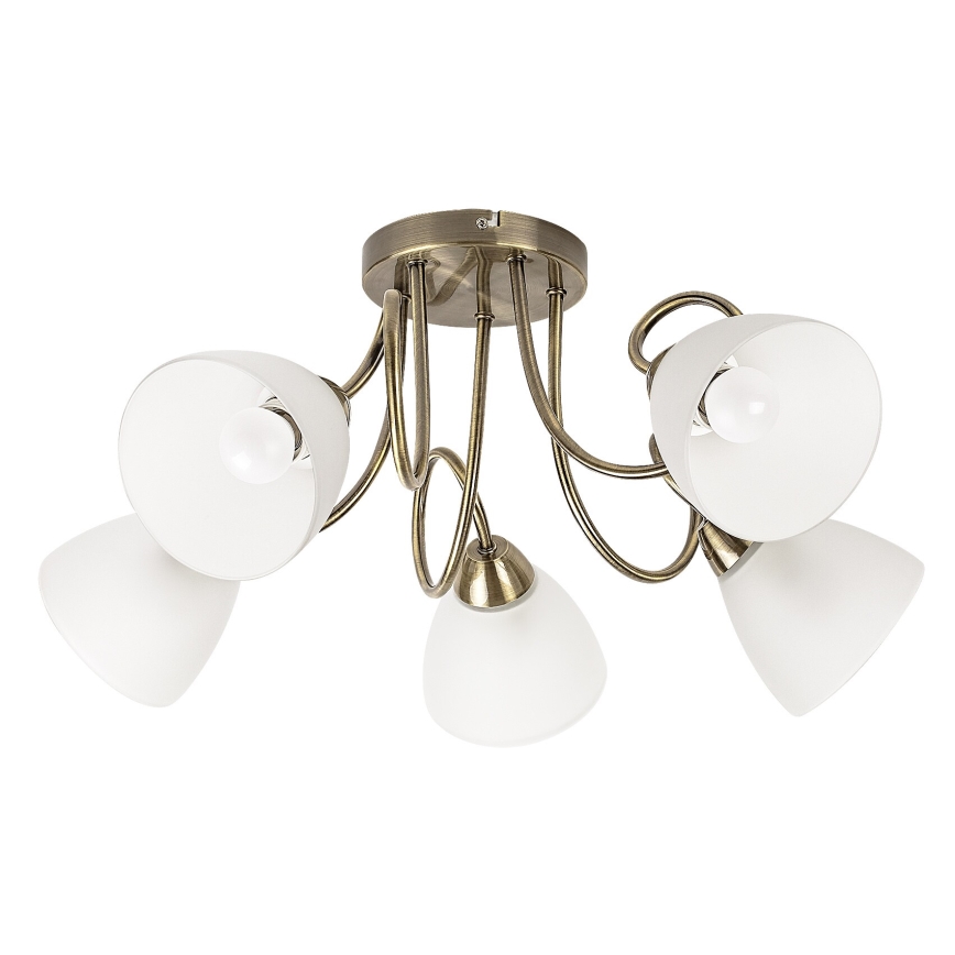 Rabalux - Plafonnier 5 lampes E27, 60 W, 230 V