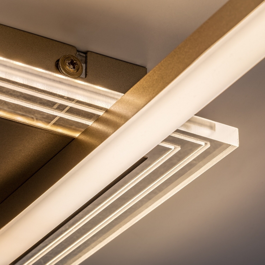 Rabalux - plafonnier LED LED/24W/230V 3000K 37,5x37,5 cm doré