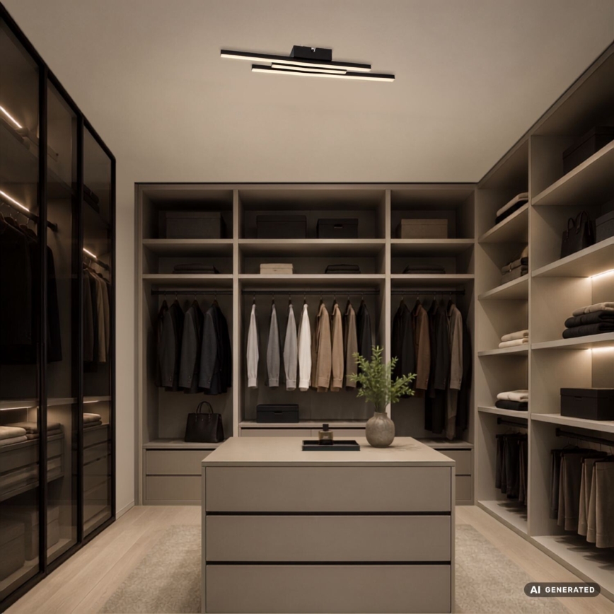 Rabalux - Plafonnier LED LED/18W/230V 4000K noir