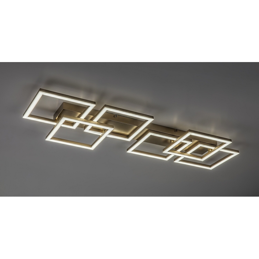 Rabalux - Plafonnier LED dimmable LED/40W/230V 3000-6500K 33x100 cm doré + télécommande