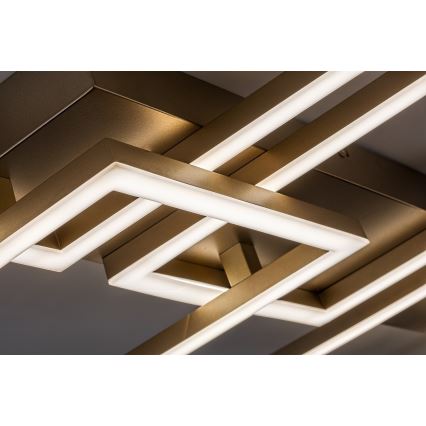 Rabalux - Plafonnier LED dimmable LED/40W/230V 3000-6500K 33x100 cm doré + télécommande