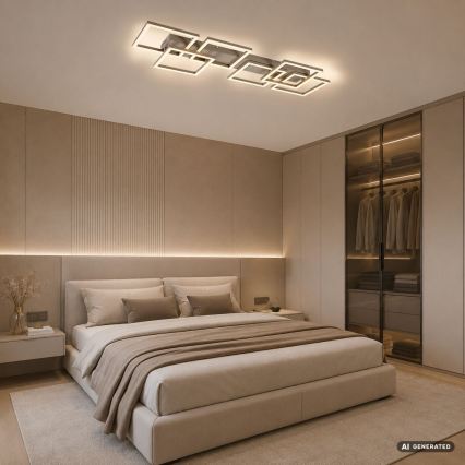 Rabalux - Dimbare LED-plafondlamp LED/40W/230V 3000-6500K 33x100 cm beige + afstandsbediening
