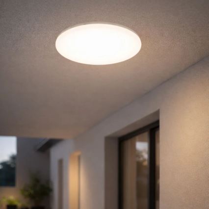 Rabalux - Plafonnier LED pour salle de bains, 24W, 230V, IP44, 4000K, Ø 37,5 cm