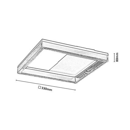 Rabalux - Plafonnier LED dimmable LED/18W/230V 3000-6500K + télécommande