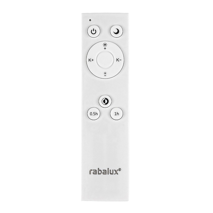 Rabalux - Plafonnier LED dimmable LED/24W/230V 3000-6500K Ø 38 cm noir + télécommande