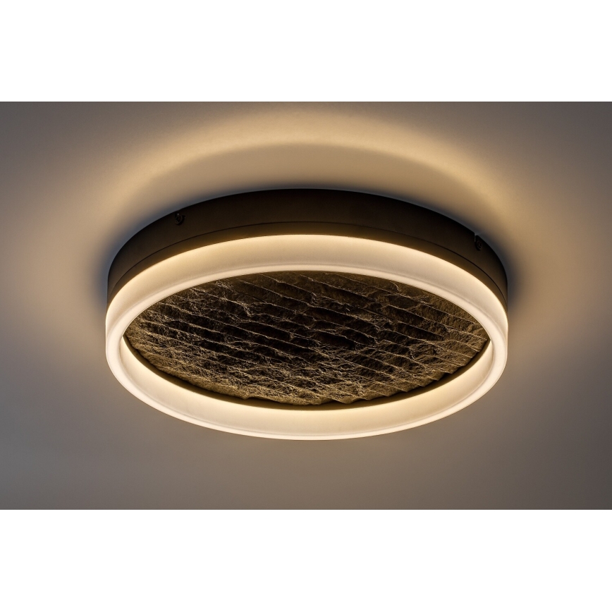 Rabalux - LED dimbare plafondlamp LED/24W/230V 3000-6500K Ø 40 cm zwart + afstandsbediening