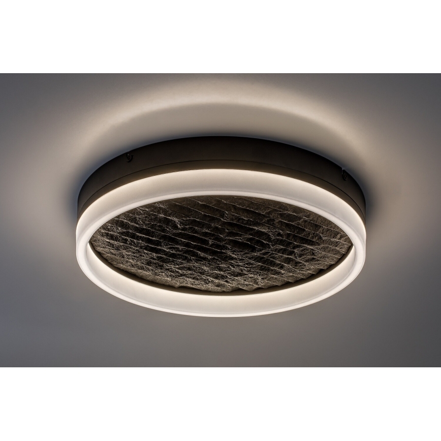 Rabalux - LED dimbare plafondlamp LED/24W/230V 3000-6500K Ø 40 cm zwart + afstandsbediening