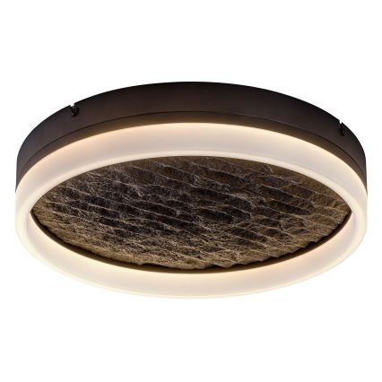 Rabalux - LED dimbare plafondlamp LED/24W/230V 3000-6500K Ø 40 cm zwart + afstandsbediening