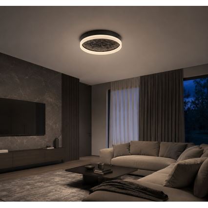 Rabalux - Plafonnier LED dimmable LED/24W/230V 3000-6500K Ø 40 cm noir + télécommande