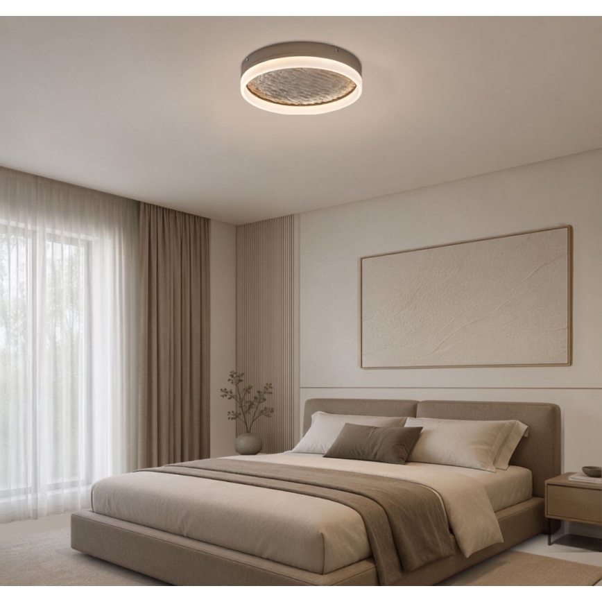 Rabalux - Dimbare LED-plafondlamp LED/24W/230V 3000-6500K Ø 40 cm beige + afstandsbediening
