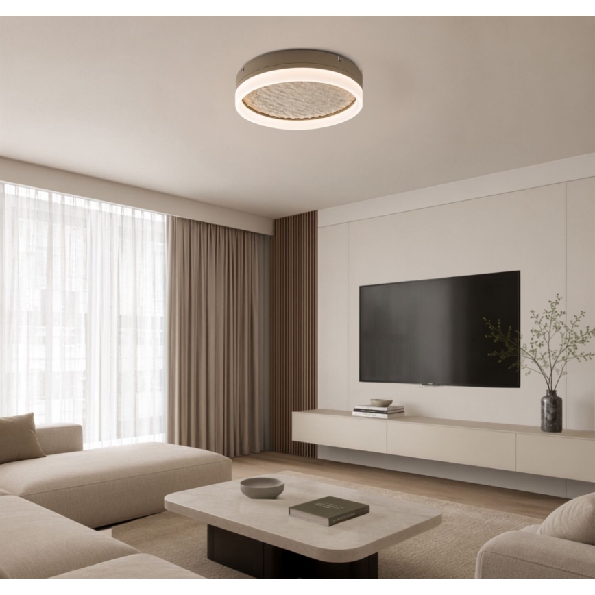 Rabalux - Plafonnier LED dimmable LED/24W/230V 3000-6500K Ø 40 cm beige + télécommande