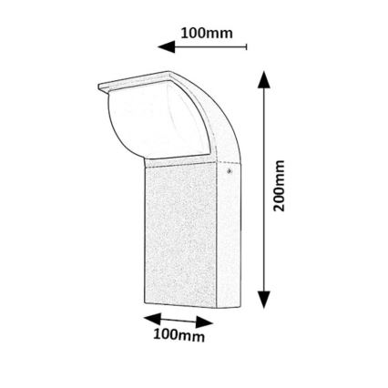 Rabalux - LED Buitenwandlamp LED/9W/230V IP65