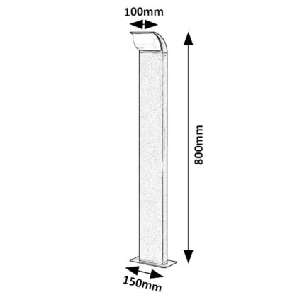 Rabalux - LED Buitenlamp LED/9W/230V IP65