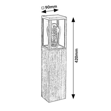 Rabalux - Buitenlamp 1xE27/60W/230V IP44